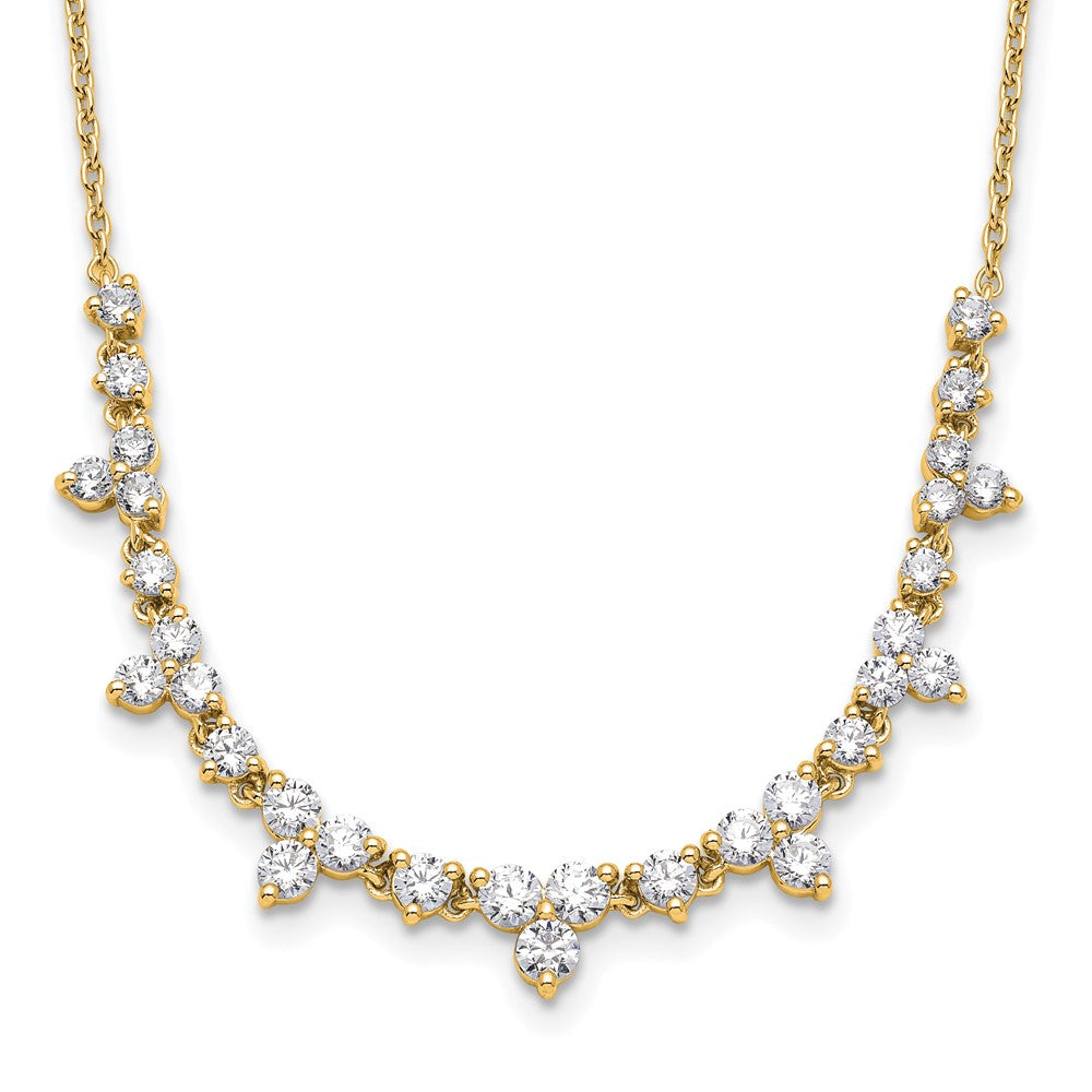 14K Gelbgold True Origin 1 1/2 Karat Im Labor Gezüchtet Diamant Vs Def 18 Zoll Halskette