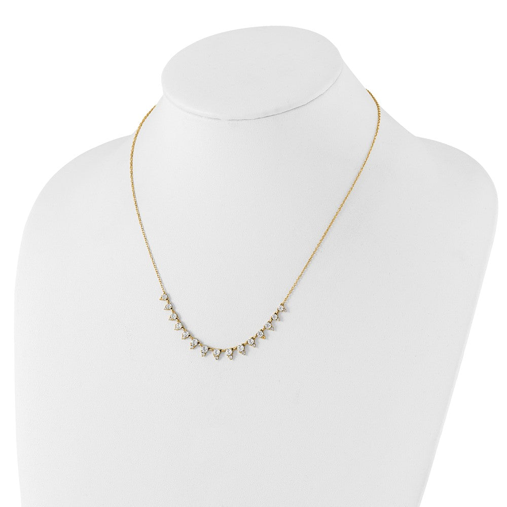 14K Gelbgold True Origin 2 Karat Im Labor Gezüchtet Diamant Vs Def 18 Zoll Halskette