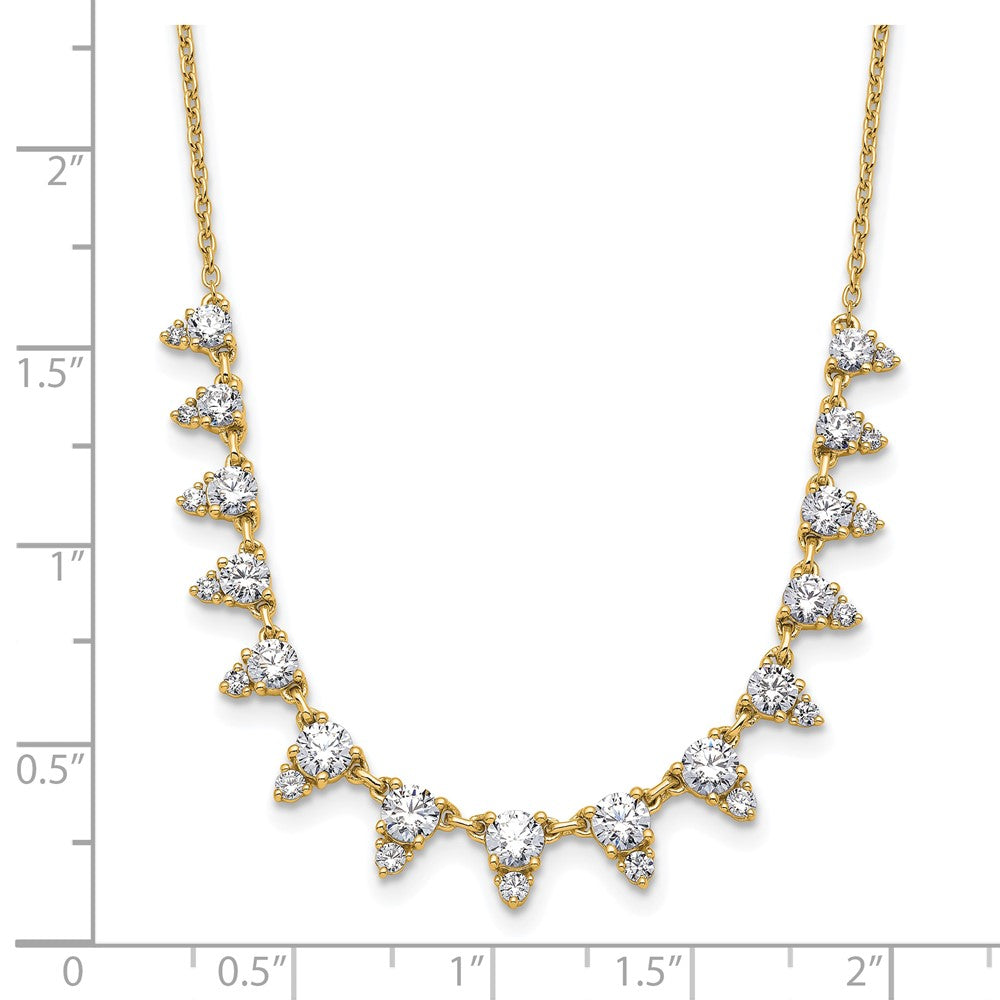 14K Gelbgold True Origin 2 Karat Im Labor Gezüchtet Diamant Vs Def 18 Zoll Halskette