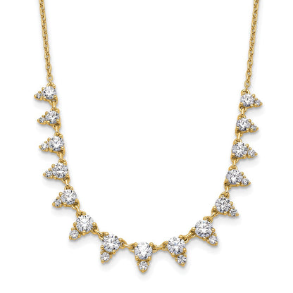 14K Gelbgold True Origin 2 Karat Im Labor Gezüchtet Diamant Vs Def 18 Zoll Halskette