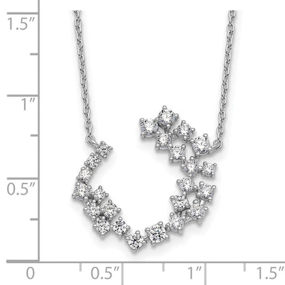 14K Weißgold True Origin 1 Karat Im Labor Gezüchtet Diamant Vs Def 18 Zoll Mode Halskette