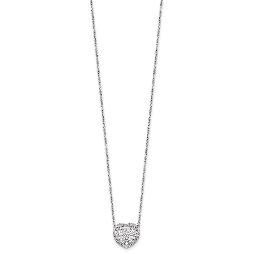 14K Weißgold True Origin 3/4 Karat Im Labor Gezüchtet Diamant Vs Def 18 Zoll Herz Halskette