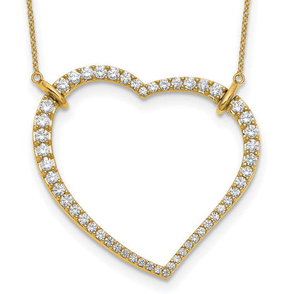 14K Gelbgold True Origin 1 3/4 Karat Im Labor Gezüchtet Diamant Vs/si D E F Offen Herz 18 Zoll Halskette