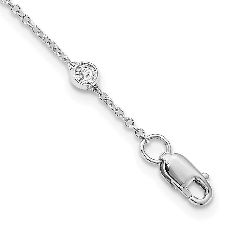 14K Weißgold True Origin 1 1/6 Karat Im Labor Gezüchtet Diamant Vs+ F+ Eighteen Station 18 Zoll Halskette
