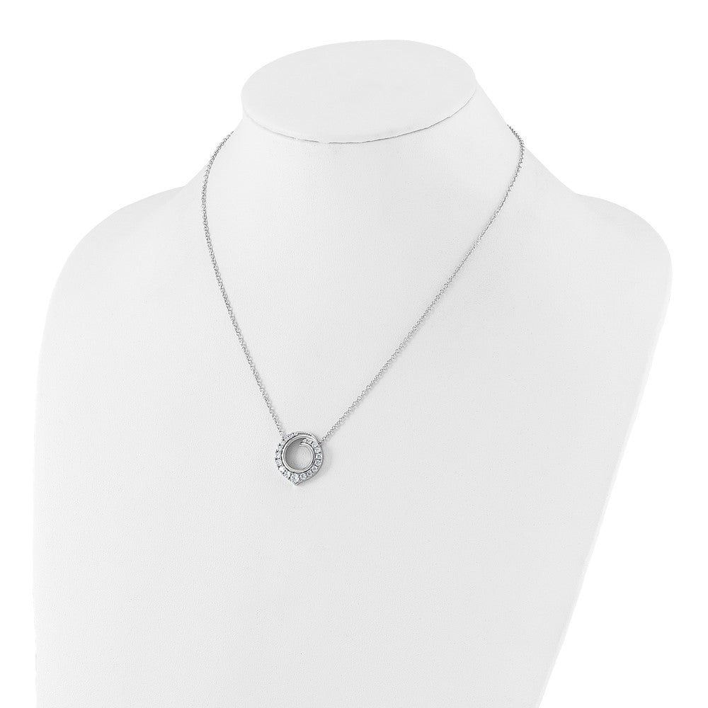 14K Weißgold 1 Ct. Im Labor Gezüchtet Diamant Vs/si+ G+ Rund 18 Zoll Halskette