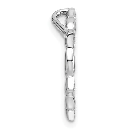 14K Weißgold Im Labor Gezüchtet Diamant Vs/si+ G+ Rund Kette Anhänger