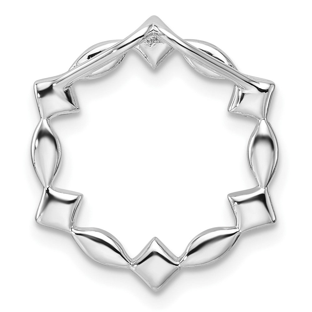 14K Weißgold Im Labor Gezüchtet Diamant Vs/si+ G+ Rund Kette Anhänger