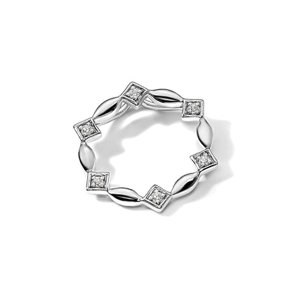 14K Weißgold Im Labor Gezüchtet Diamant Vs/si+ G+ Rund Kette Anhänger