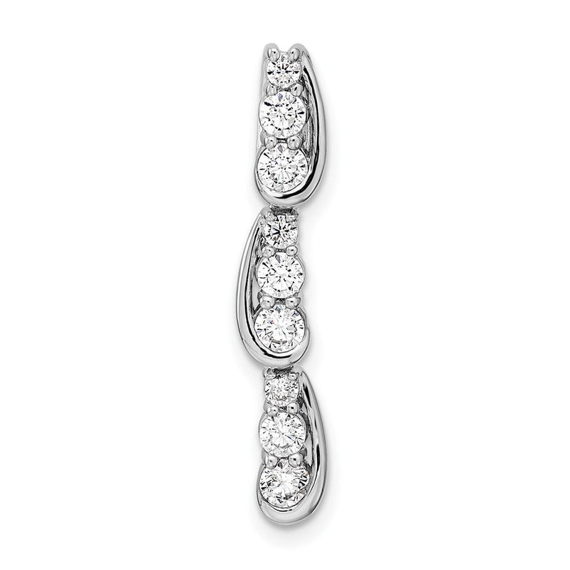 14K Weißgold Im Labor Gezüchtet Diamant Vs/si+ G+ Fantasie Kette Anhänger