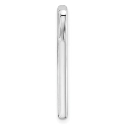 14K Weißgold 0,125 ct. Labordiamant VS/SI+ G+ Fancy-Stabketten-Gleitanhänger