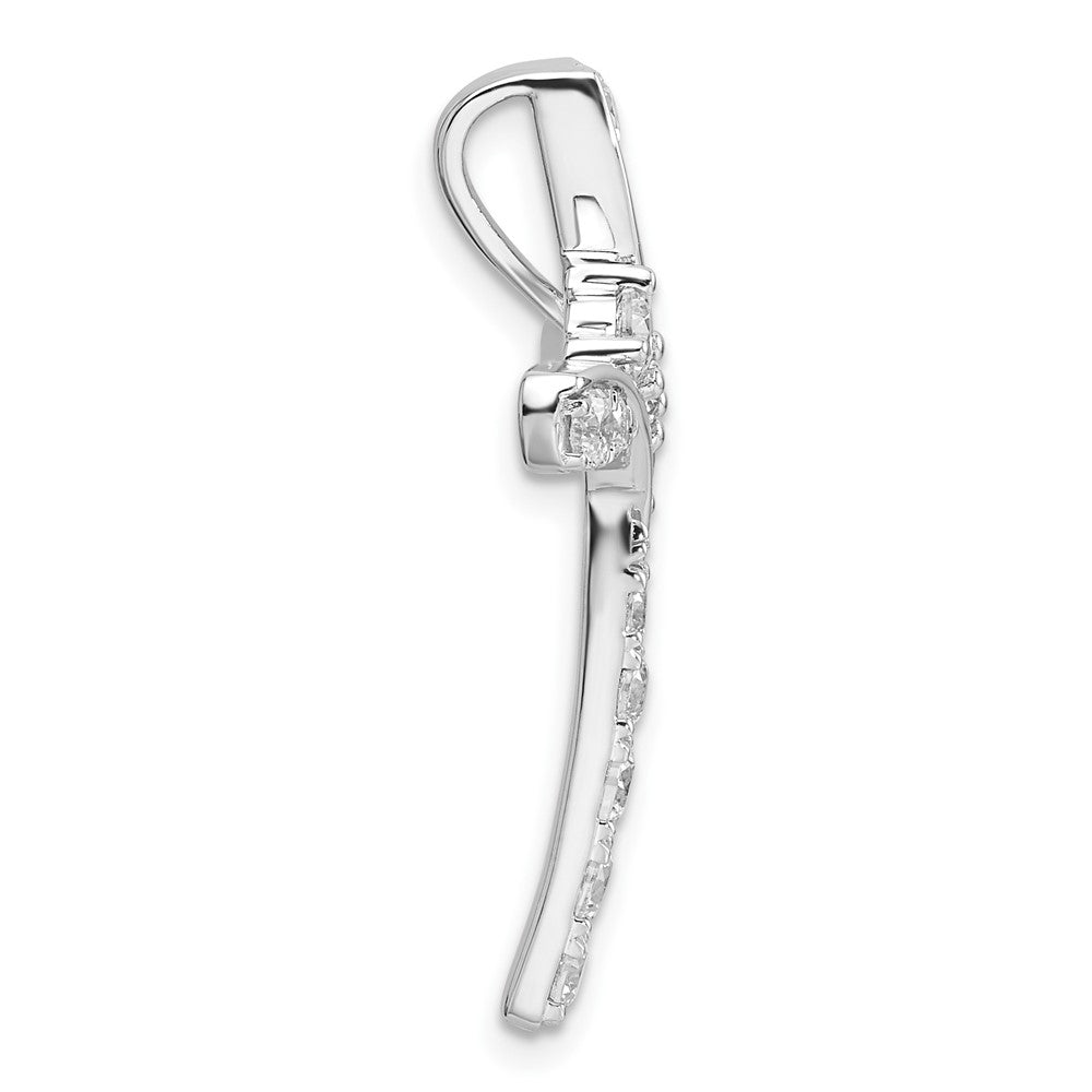 14K Weißgold Kettenanhänger mit 0,875 ct. im Labor gezüchteten Diamanten, VS/SI+ G+