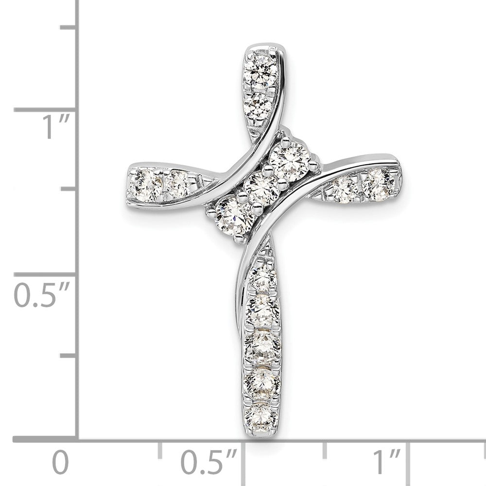 14K Weißgold Kettenanhänger mit 0,875 ct. im Labor gezüchteten Diamanten, VS/SI+ G+