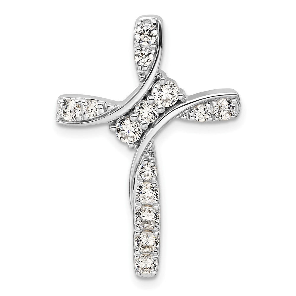 14K Weißgold Kettenanhänger mit 0,875 ct. im Labor gezüchteten Diamanten, VS/SI+ G+