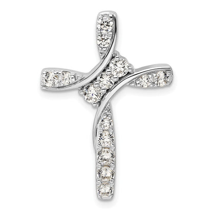 14K Weißgold Kettenanhänger mit 0,875 ct. im Labor gezüchteten Diamanten, VS/SI+ G+