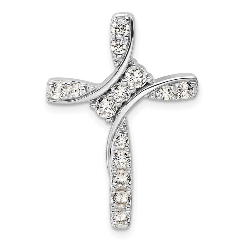 14K Weißgold Kettenanhänger mit 0,875 ct. im Labor gezüchteten Diamanten, VS/SI+ G+