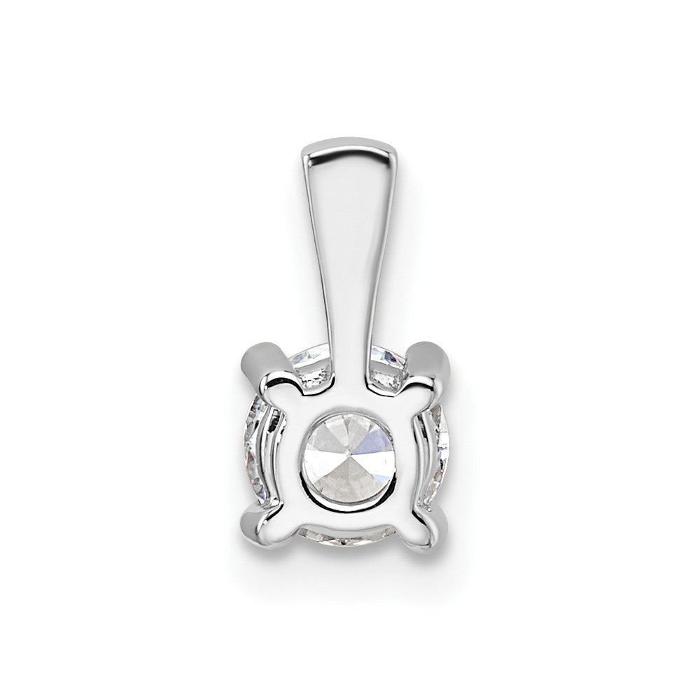 14K Weißgold 0,5 ct. Laborgezüchteter Diamant VS/SI+ G+ Rund Vierzack-Anhänger