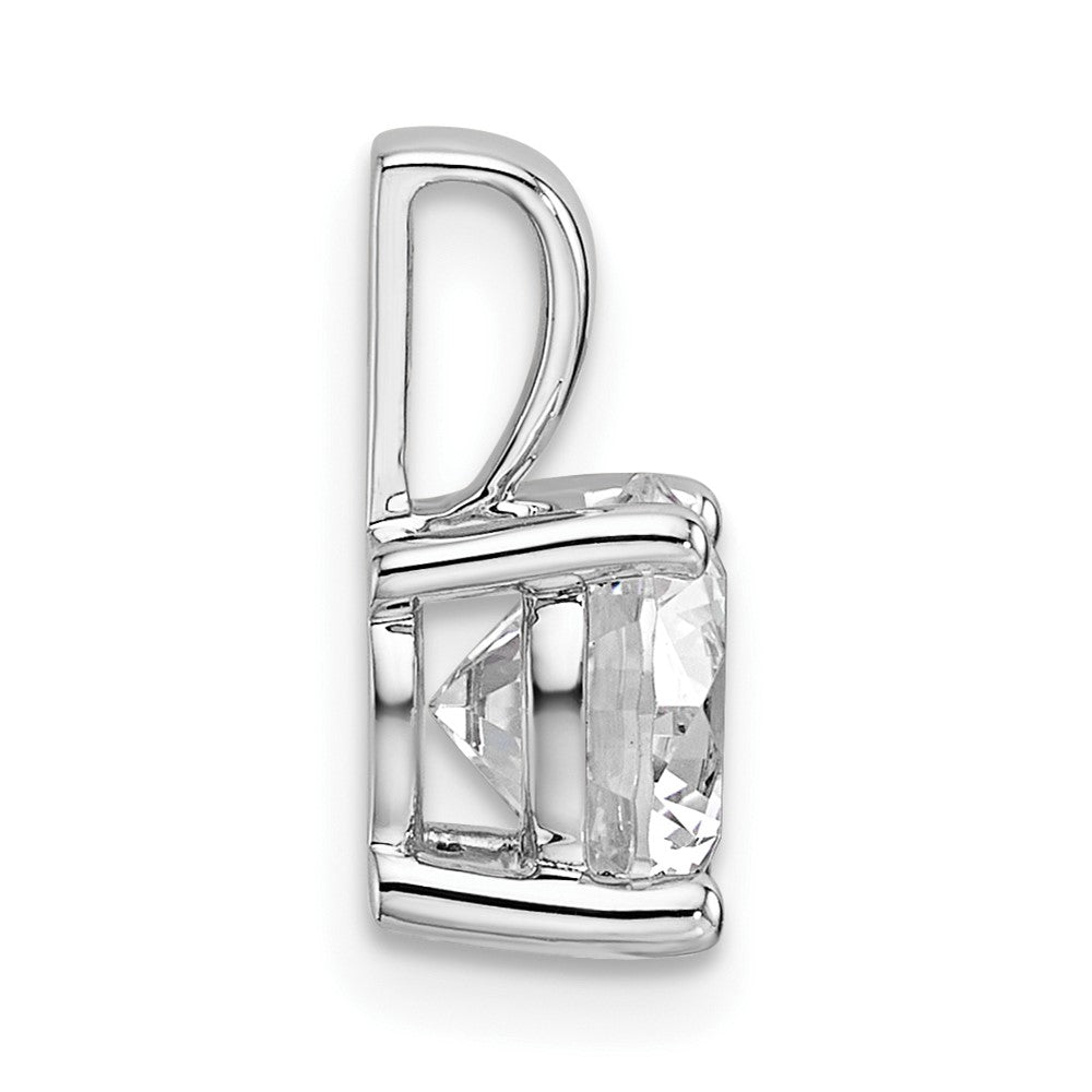 14K Weißgold Vier-Krappen-Anhänger mit 1,5 ct. zertifiziertem, im Labor gezüchtetem rundem Diamanten VS/SI+ G+