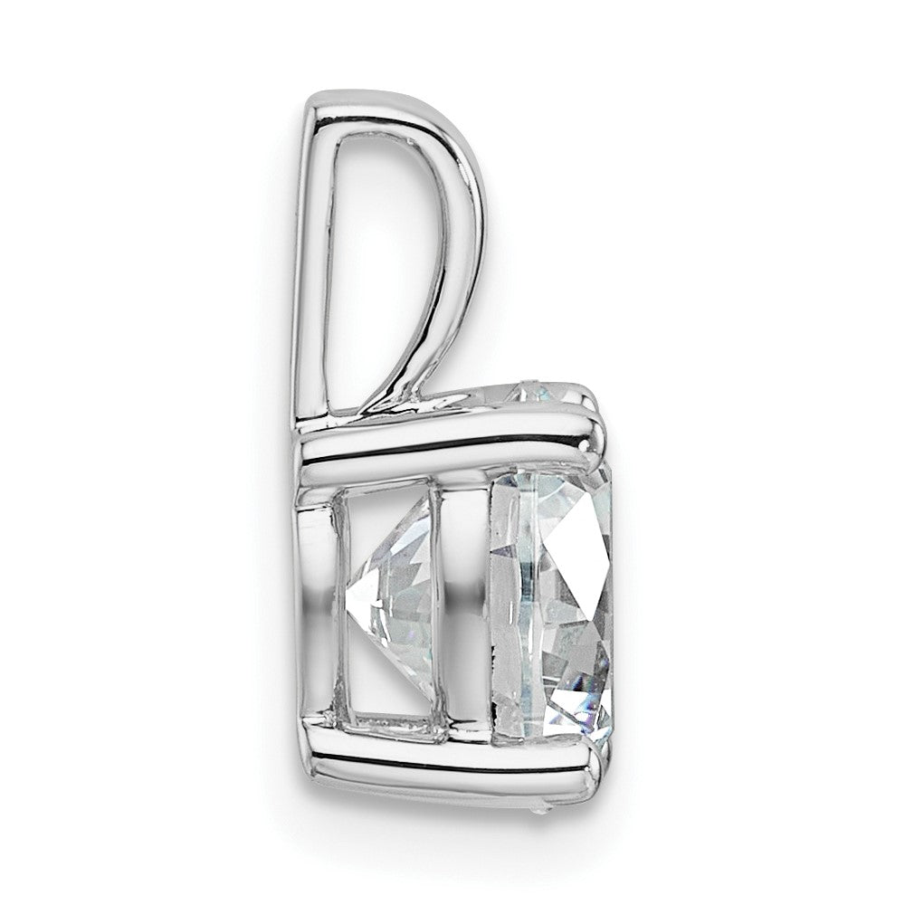 14K Weißgold 2 ct. Zertifizierter Laborgezüchteter Diamant VS/SI+ G+ Rund Vierzack-Anhänger