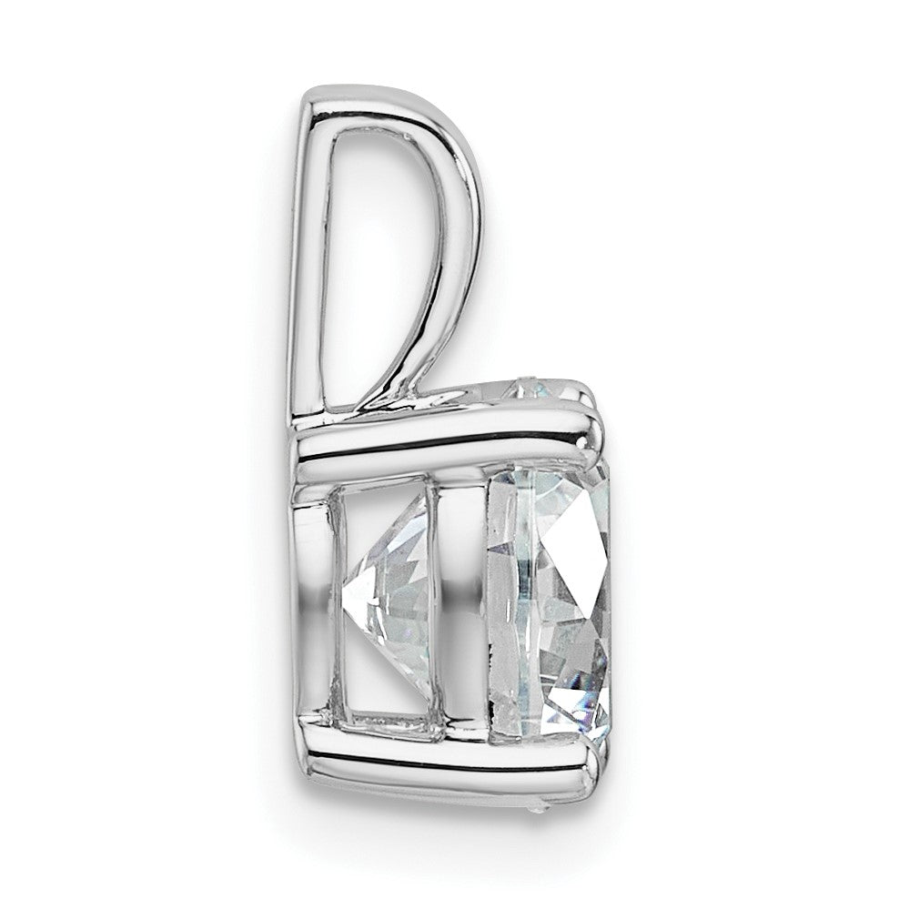 14K Weißgold 2 ct. Zertifizierter Laborgezüchteter Diamant VS/SI+ G+ Rund Vierzack-Anhänger