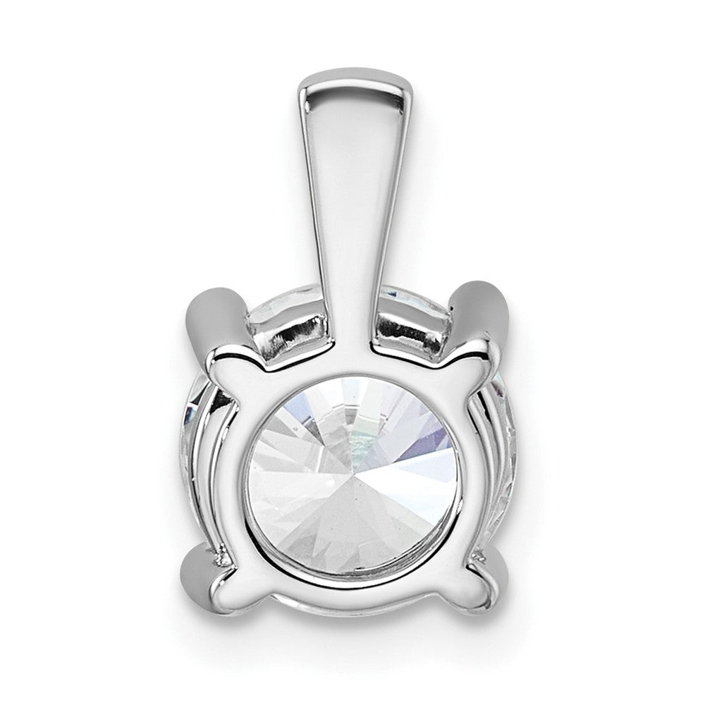 14K Weißgold 2 ct. Zertifizierter Laborgezüchteter Diamant VS/SI+ G+ Rund Vierzack-Anhänger