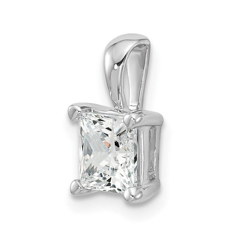 14K Weißgold 1,5 ct. Zertifizierter Labordiamant VS/SI+ G+ Princess-Schliff Komplett-