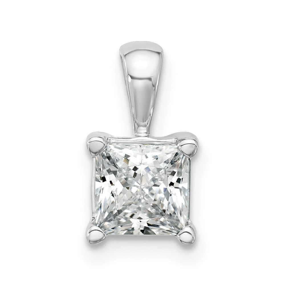 14K Weißgold 1,5 ct. Zertifizierter Labordiamant VS/SI+ G+ Princess-Schliff Komplett-