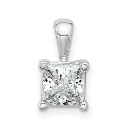 14K Weißgold 1,5 ct. Zertifizierter Labordiamant VS/SI+ G+ Princess-Schliff Komplett-
