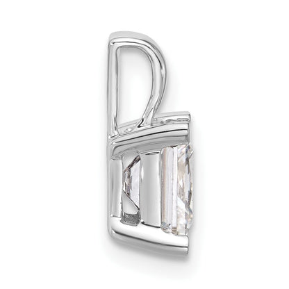 14K Weißgold 2 ct. Laborgezüchteter Diamant VS/SI+ G+ Princess-Schliff Vierkrappen-Anhänger
