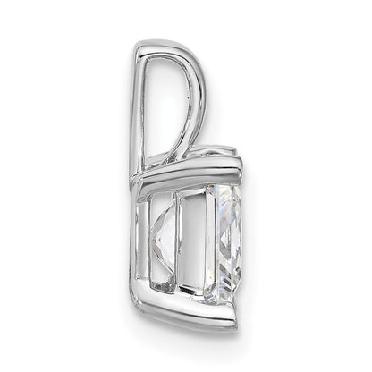 14K Weißgold 2,5 ct. Zertifizierter Laborgezüchteter Diamant VS/SI+ G+ Princess-Schliff Vierzacken-Anhänger