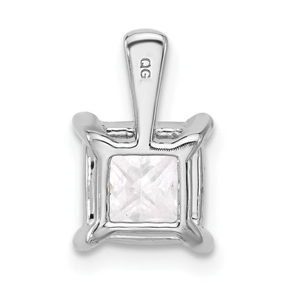 14K Weißgold 2,5 ct. Zertifizierter Laborgezüchteter Diamant VS/SI+ G+ Princess-Schliff Vierzacken-Anhänger