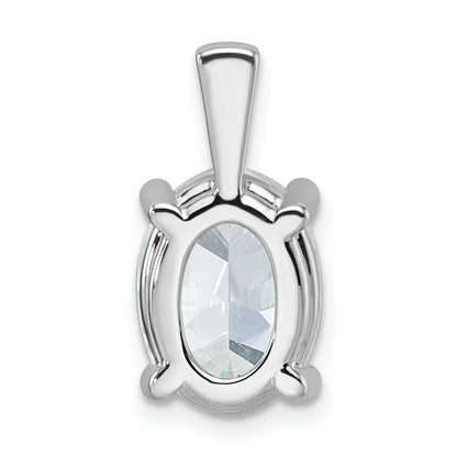 14K Weißgold 4 ct. zertifizierter im Labor gezüchteter Diamant VS/SI+ G+ Oval-Anhänger mit Vier-Krappen-Fassung