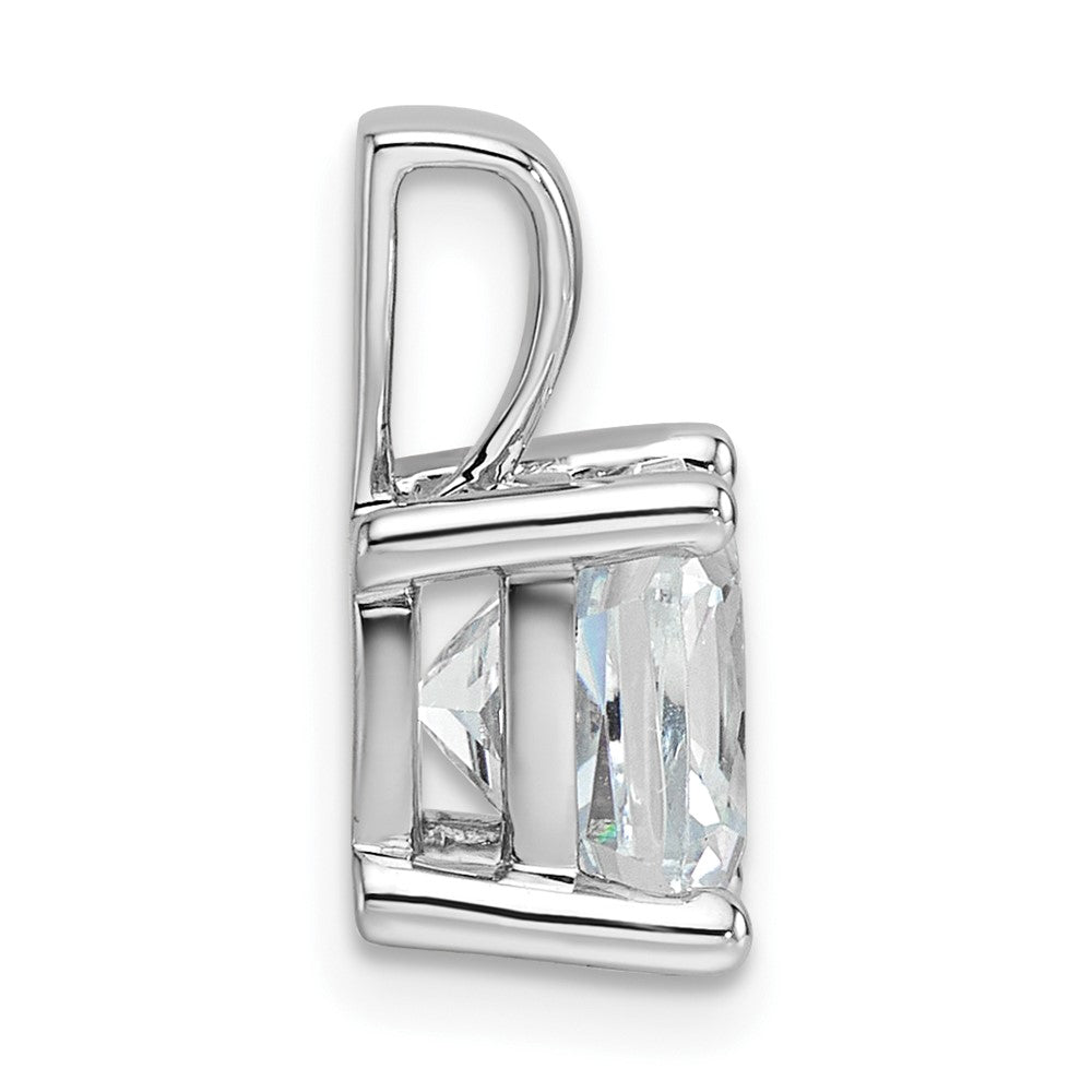 14K Weißgold 3 ct. Laborgezüchteter Diamant VS/SI+ G+ Kissenschliff Komplett-Vierkrappen-Anhänger