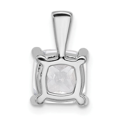 14K Weißgold 3 ct. Laborgezüchteter Diamant VS/SI+ G+ Kissenschliff Komplett-Vierkrappen-Anhänger