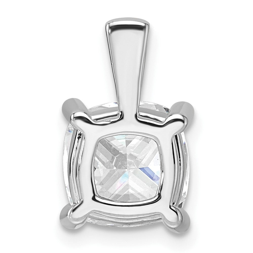 14K Weißgold 4 ct. Laborgezüchteter Diamant VS/SI+ G+ Kissenschliff Vierzack-Anhänger