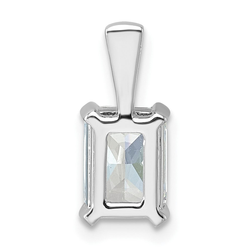 14K Weißgold 1,5 ct. Laborgezüchteter Diamant VS/SI+ G+ Radiant-Schliff Komplett-Vierkrappenanhänger