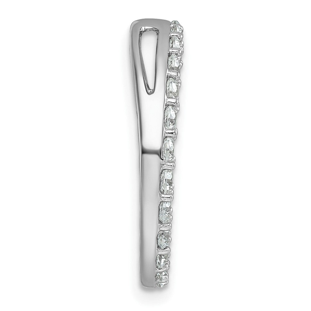 14K Weißgold Kreis-Kettenanhänger mit 1,5 ct. im Labor gezüchteten Diamanten, VS/SI+ G+