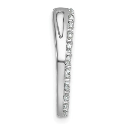 14K Weißgold Kreis-Kettenanhänger mit 1,5 ct. im Labor gezüchteten Diamanten, VS/SI+ G+