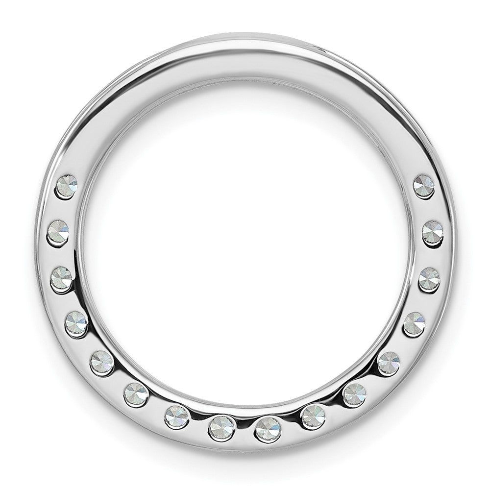 14K Weißgold Kreis-Kettenanhänger mit 1,5 ct. im Labor gezüchteten Diamanten, VS/SI+ G+