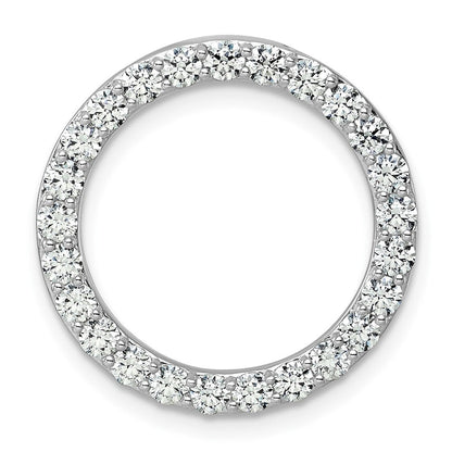 14K Weißgold Kreis-Kettenanhänger mit 1,5 ct. im Labor gezüchteten Diamanten, VS/SI+ G+