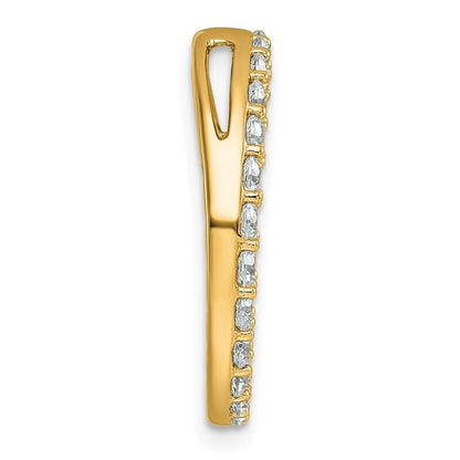 14K Gelbgold 1,5 ct. Laborgezüchteter Diamant VS/SI+ G+ Kreisketten-Gleitanhänger