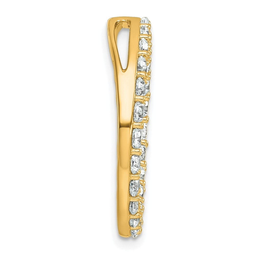 14K Gelbgold 14K 2 Karat Im Labor Gezüchtet Diamant Vs/si+ G+ Kreis Kette Anhänger
