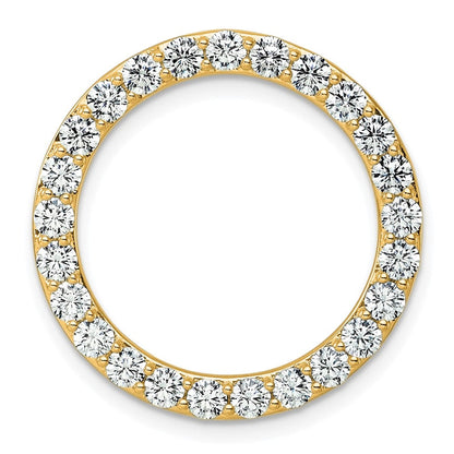 14K Gelbgold 14K 2 Karat Im Labor Gezüchtet Diamant Vs/si+ G+ Kreis Kette Anhänger