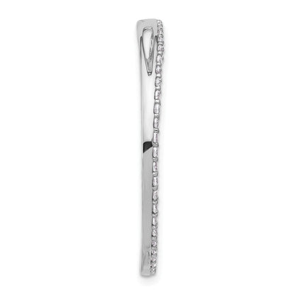 14K Weißgold 1 ct. Laborgezüchteter Diamant VS/SI+ G+ Runder Ketten-Gleitanhänger