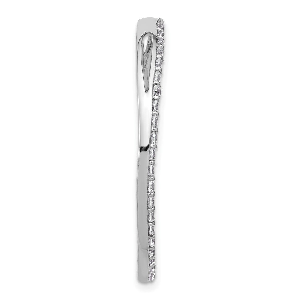 14K Weißgold 1,5 ct. Laborgezüchteter Diamant VS/SI+ G+ Kreiskette Gleitanhänger