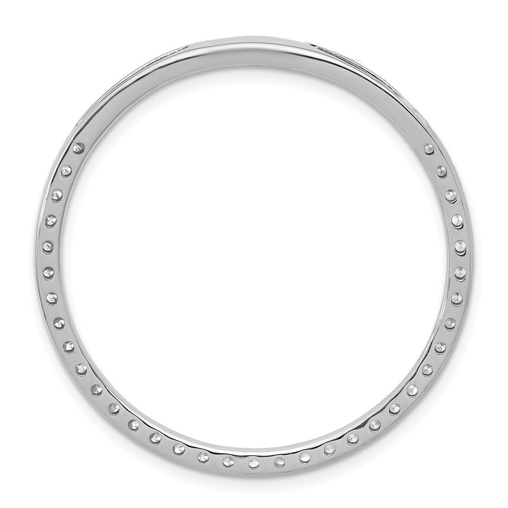 14K Weißgold 1,5 ct. Laborgezüchteter Diamant VS/SI+ G+ Kreiskette Gleitanhänger