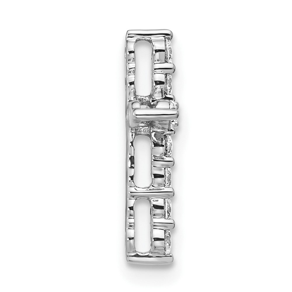 14K Weißgold Kreuz-Kettenanhänger mit 0,33 ct. im Labor gezüchteten Diamanten VS/SI+ G+