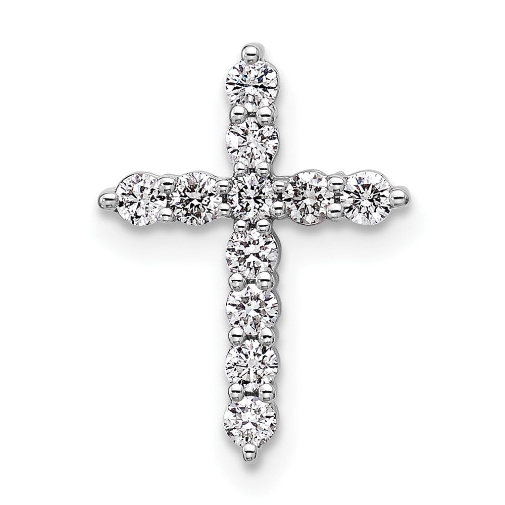 14K Weißgold Kreuz-Kettenanhänger mit 0,33 ct. im Labor gezüchteten Diamanten VS/SI+ G+