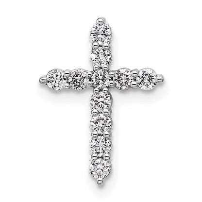 14K Weißgold Kreuz-Kettenanhänger mit 0,33 ct. im Labor gezüchteten Diamanten VS/SI+ G+