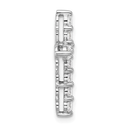 14K Weißgold Kreuz-Gleitanhänger mit 1 ct. im Labor gezüchteten Diamanten VS/SI+ G+
