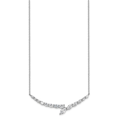 14K Weißgold 4 Ct. Im Labor Gezüchtet Diamant Vs/si+ G+ 16 Zoll Halskette